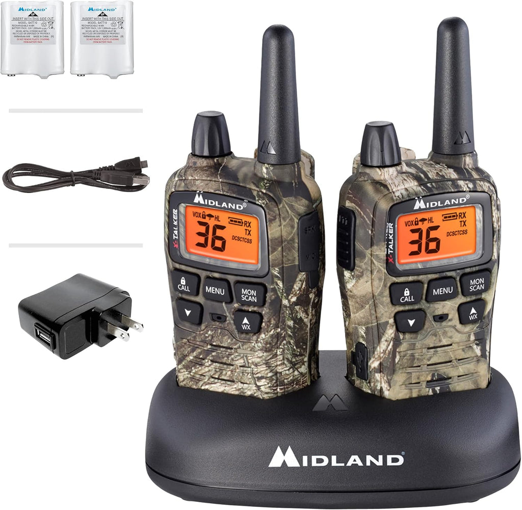 36 Channel FRS Two-Way Radio Walkie Talkie Pair Pack (Black/Silver) E262095