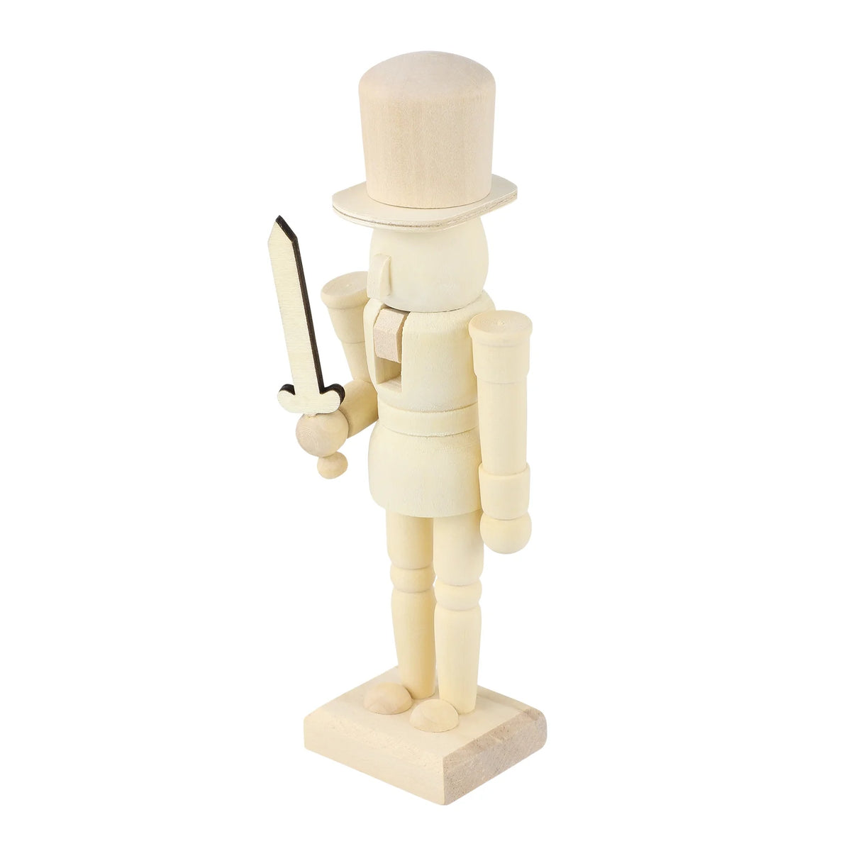 Unpainted Wooden Nutcracker Soldier V16835