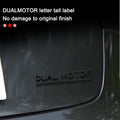3D Car Rear Trunk Emblem Sticker (Dual Motor) Q8676