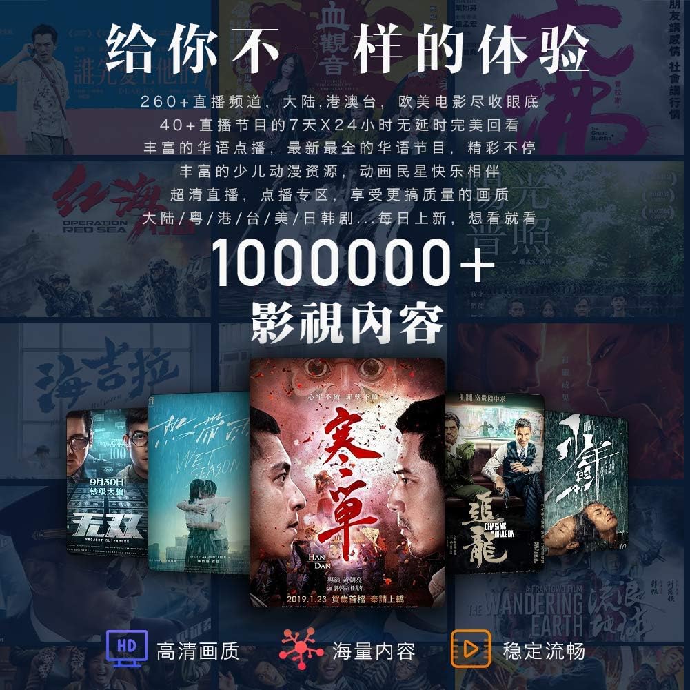 A3 Chinese TV Box with 300+ Channels, Seven Days Playback G992196