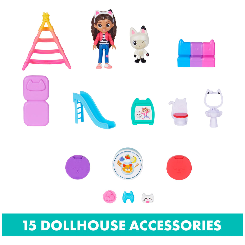 15 Piece Dollhouse Playset with Sounds T541