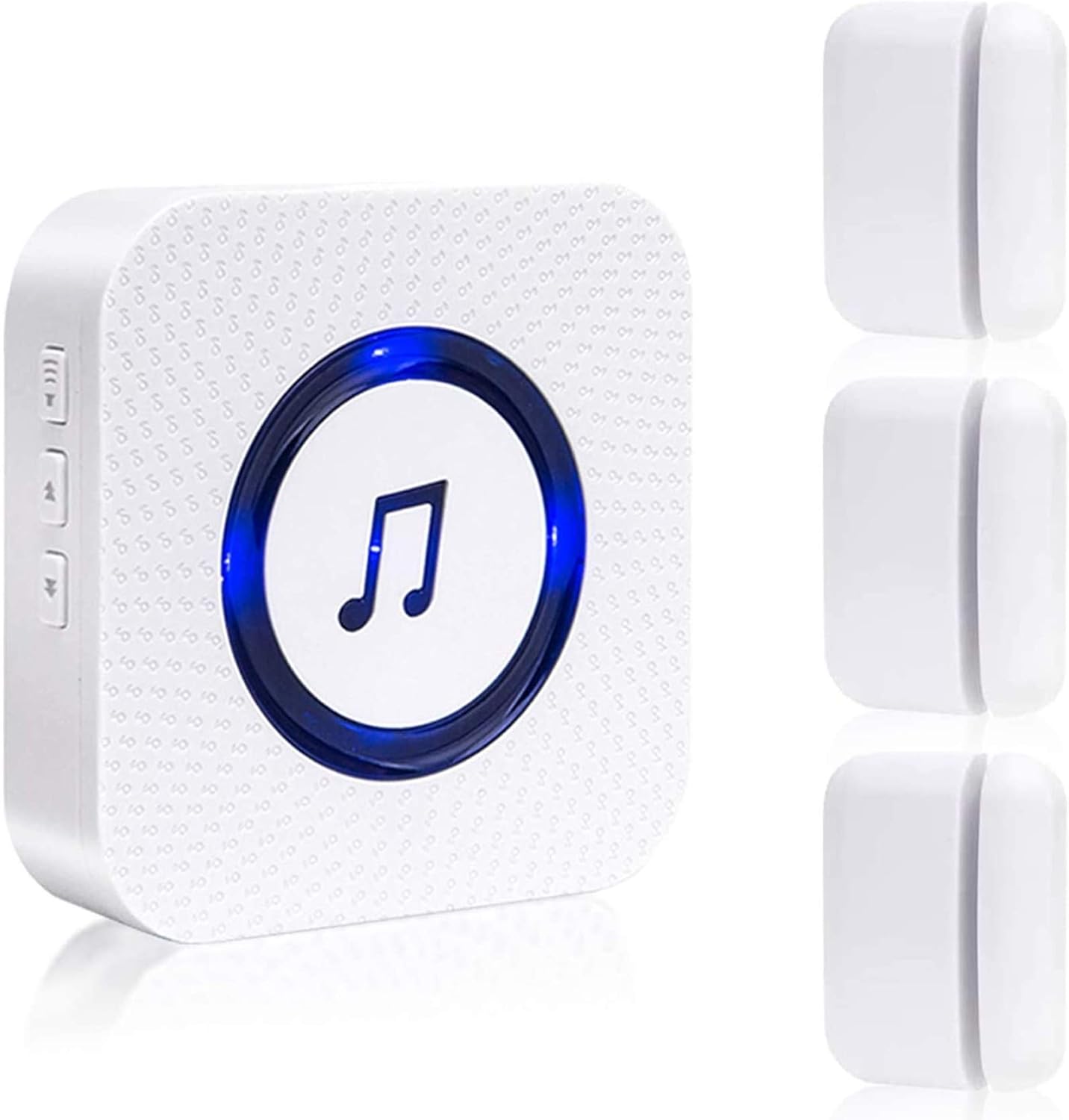 Wireless Door Open Chime with 55 Chimes 5 Adjustable Volume Mute Mode, 3 Receiver 3 Magnetic Door Window Sensor, Pack of 2 G898001