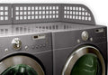 Laundry Guard Magnetic 50.5" x 21" x 8" Slate Gray V211