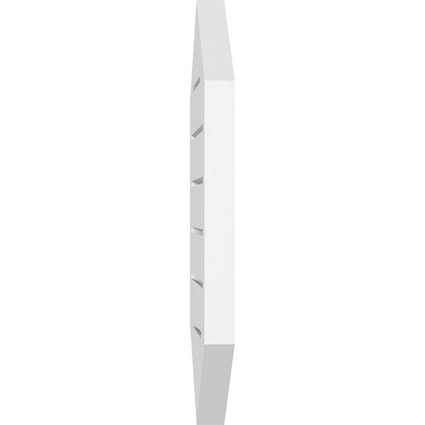 26x22W x 34x22H Vertical Peaked Surface Mount PVC Gable Vent C584307