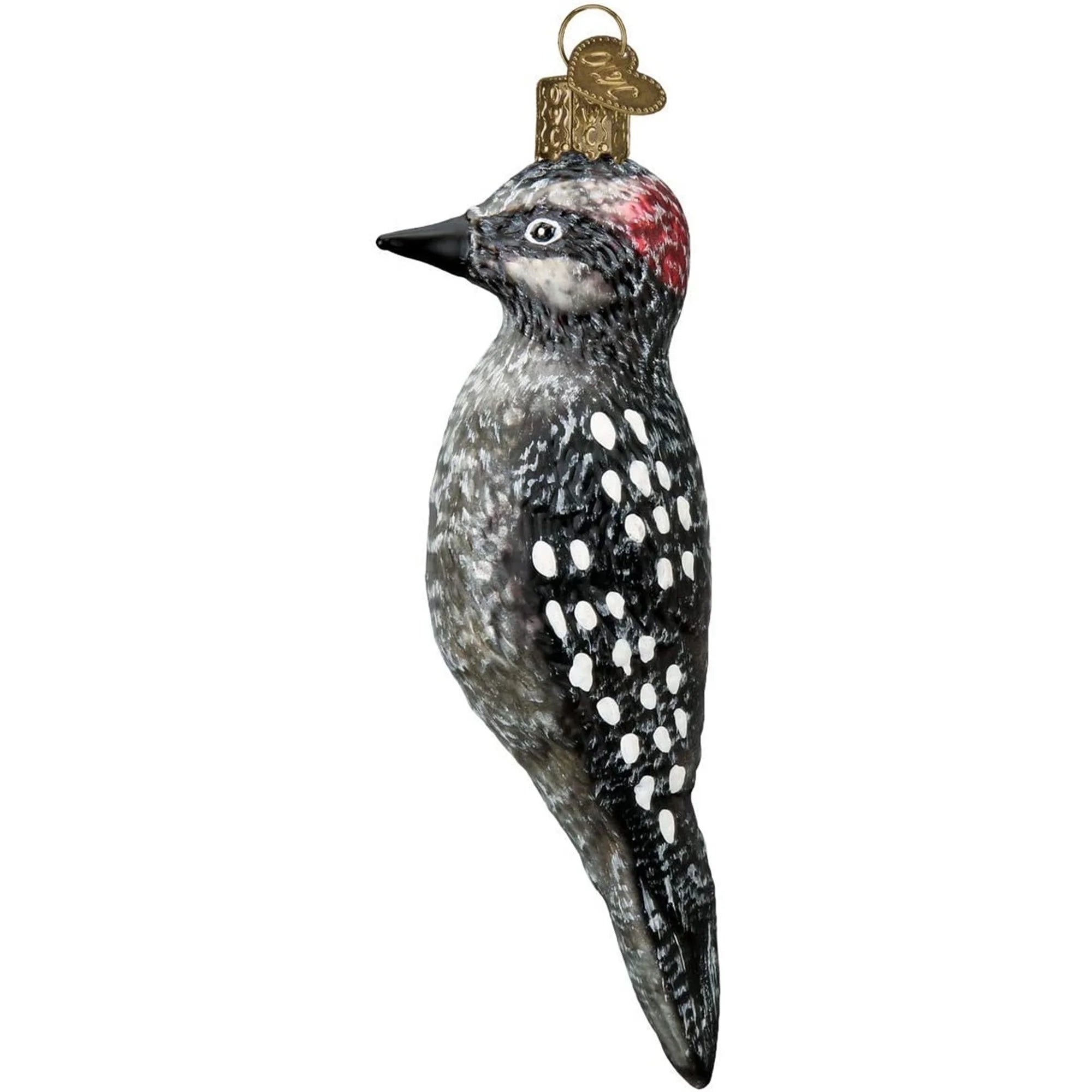 Vintage Hairy Woodpecker Ornament V143