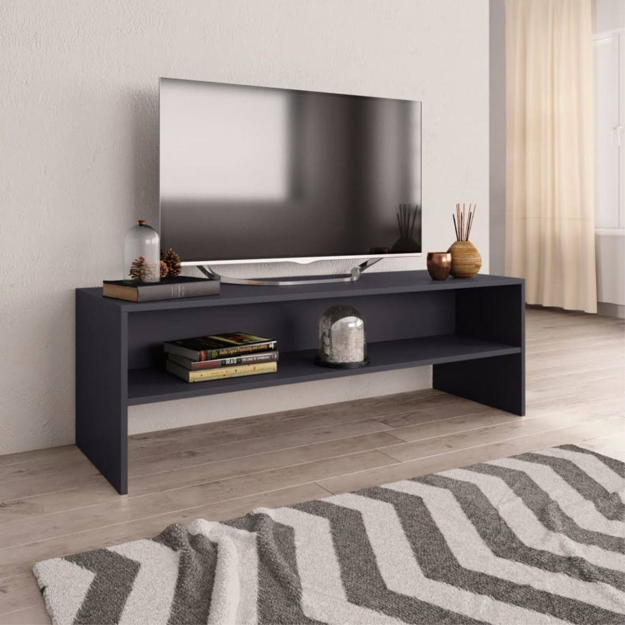 Gray Chipboard TV Cabinet M8844