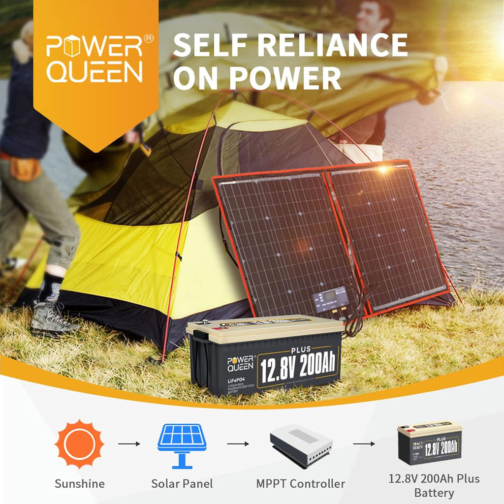 12V 200Ah LiFePO4 Deep Cycle Lithium Battery with 200A BMS B17544