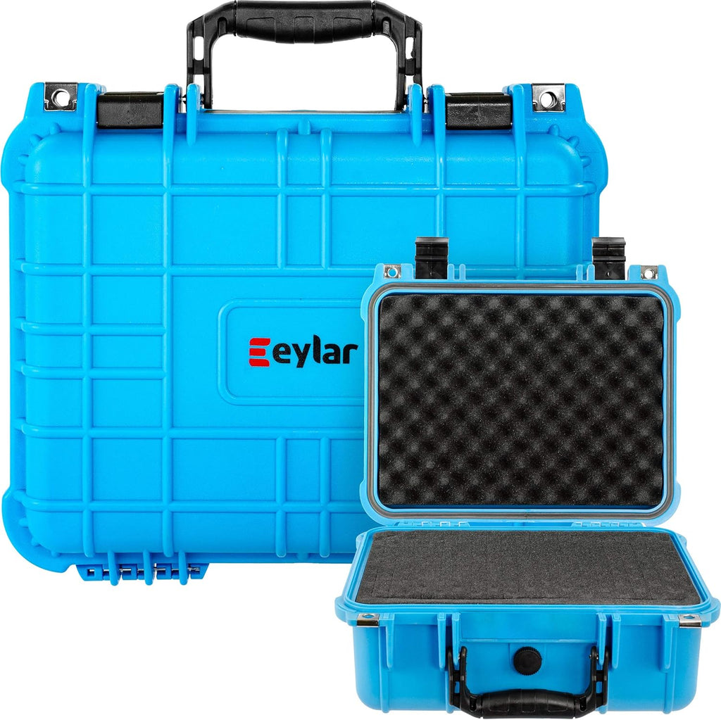 Hard Camera Case Water & Shock Proof with Foam Light Blue D82028