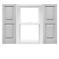 Raised Panel Vinyl Shutters (1 Pair) 14.75 x 39 Paintable V8058