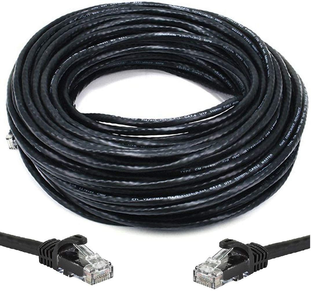 200 FT Heavy Duty CAT6 Waterproof Outdoor Direct Burial UV Resistant Ethernet Patch Cable X812765