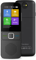 Portable Smart Translator Device Two Way Online 138 Languages Black Pack of 2 V8052