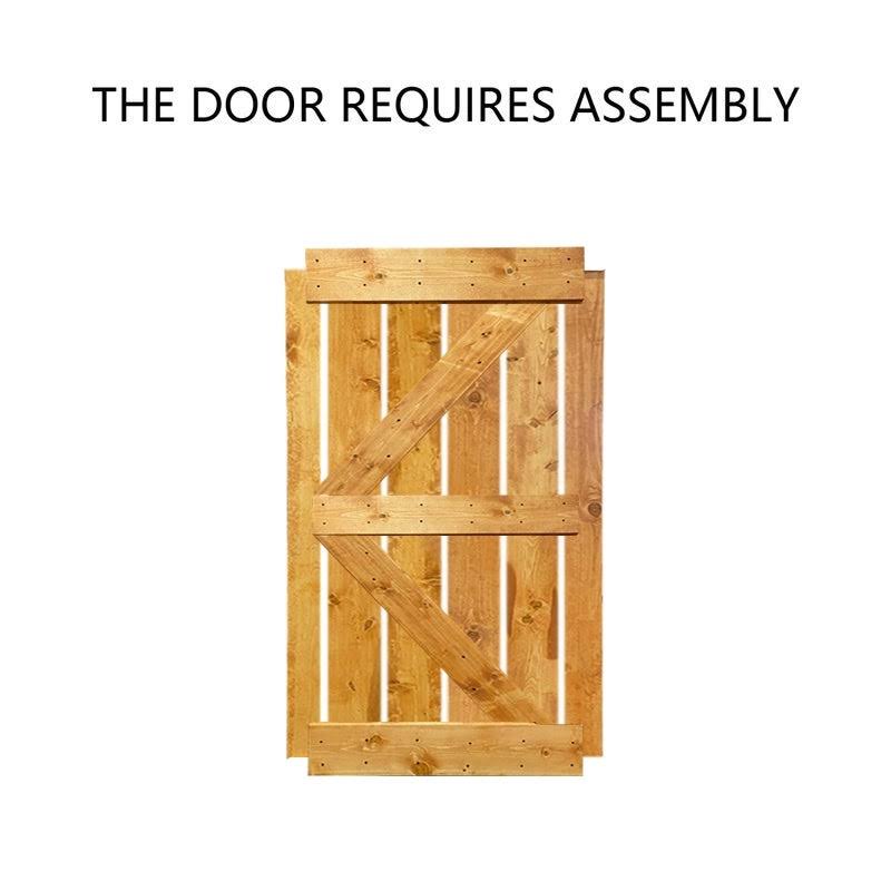 84 x 84 Colonial Maple Barn Door with Hardware Kit R937028