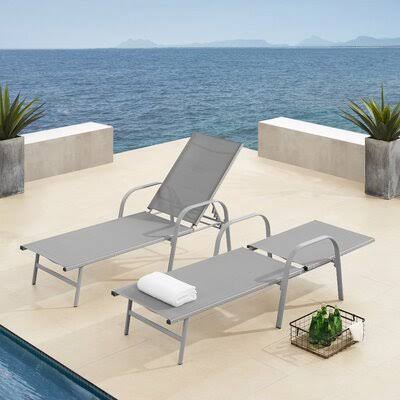 Grey Reclining Single Chaise X852960