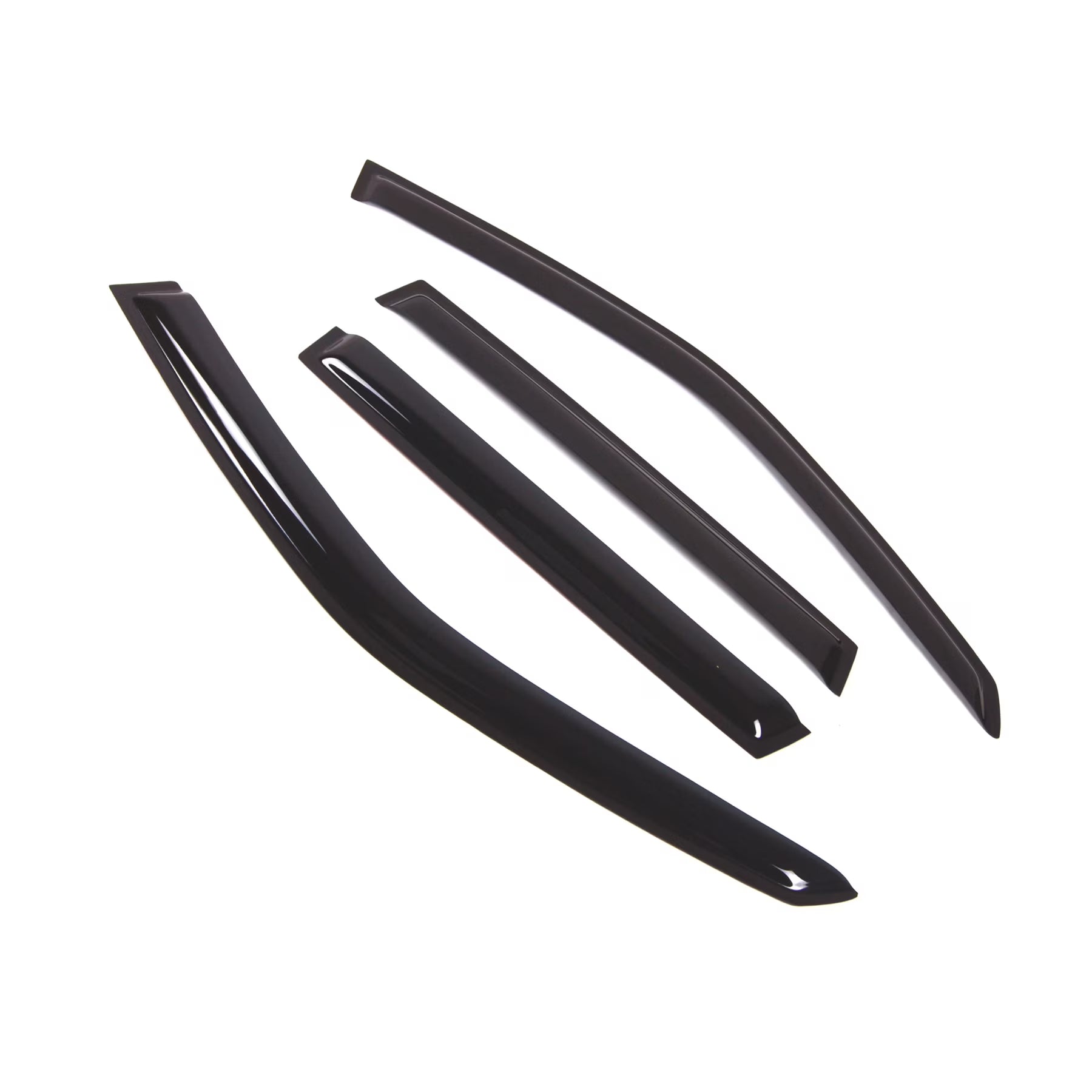 Smoke Tinted 4 Pcs Window Visor Deflector Set E244