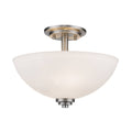 3 Light Semi-Flush Mount Brushed Nickel K4144
