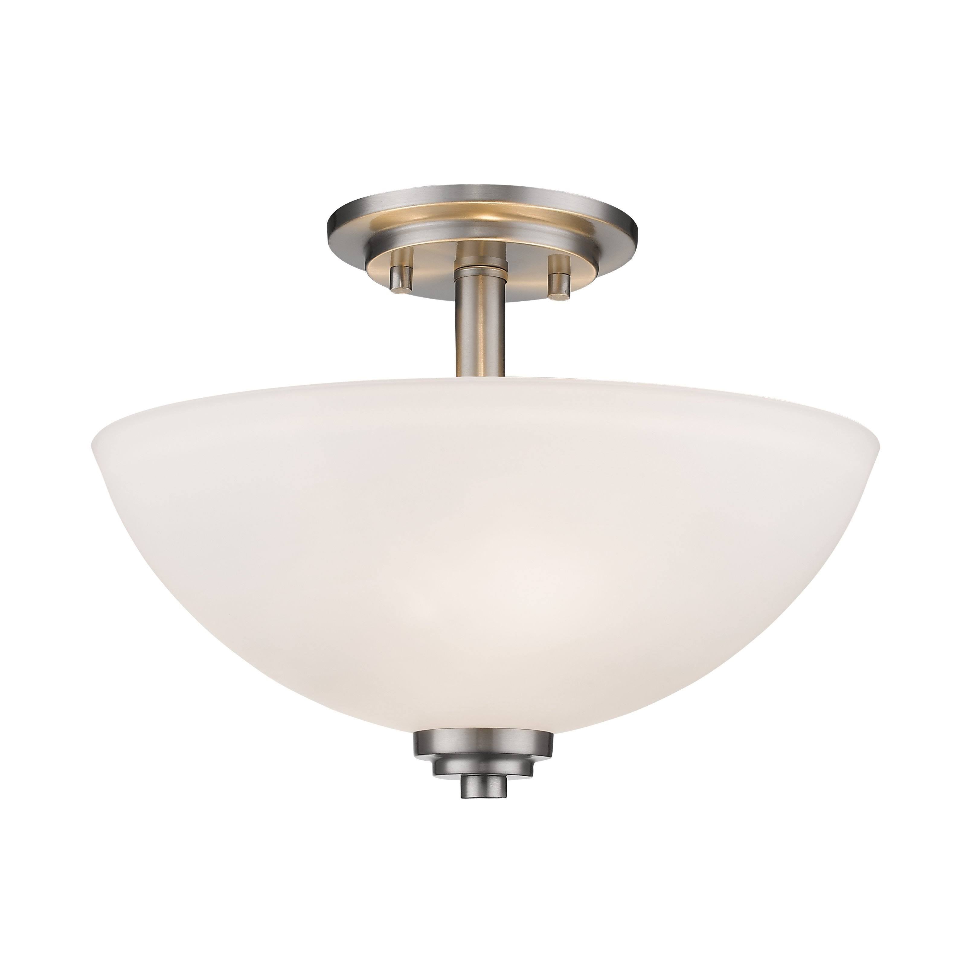3 Light Semi-Flush Mount Brushed Nickel K4144