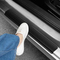Carbon Fiber Car Door Sill Decal Stickers 4Pcs/Set (Red) Q24528