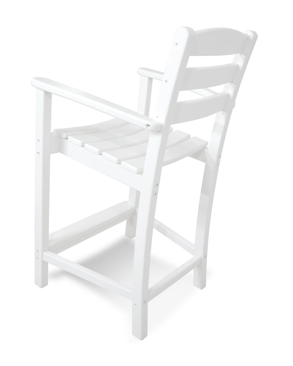 White Counter Arm Chair J139