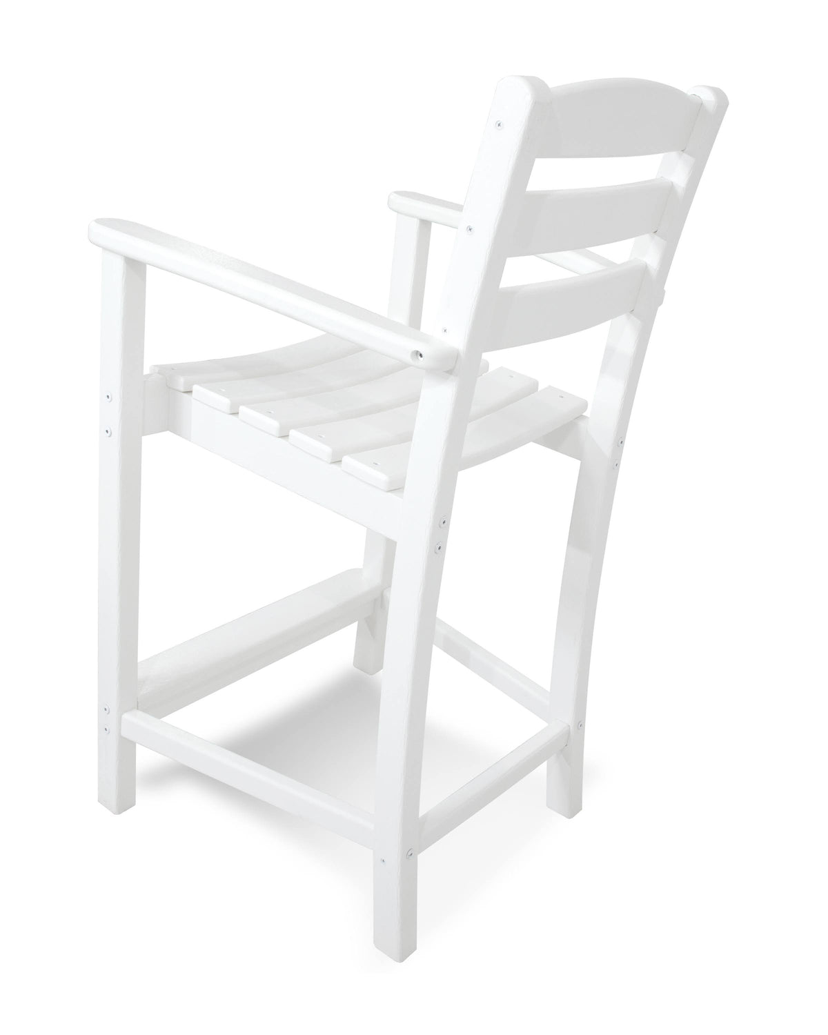 White Counter Arm Chair J139