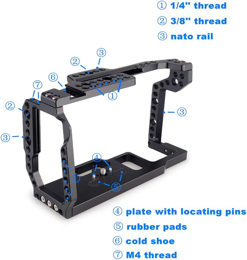 Camera Cage with NATO Handle for Blackmagic Design Pocket Cinema Camera 4K /6K Z68857