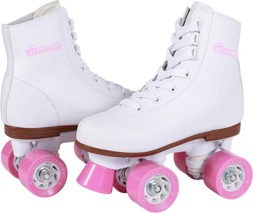 White Youth Quad Roller Skates Z9281