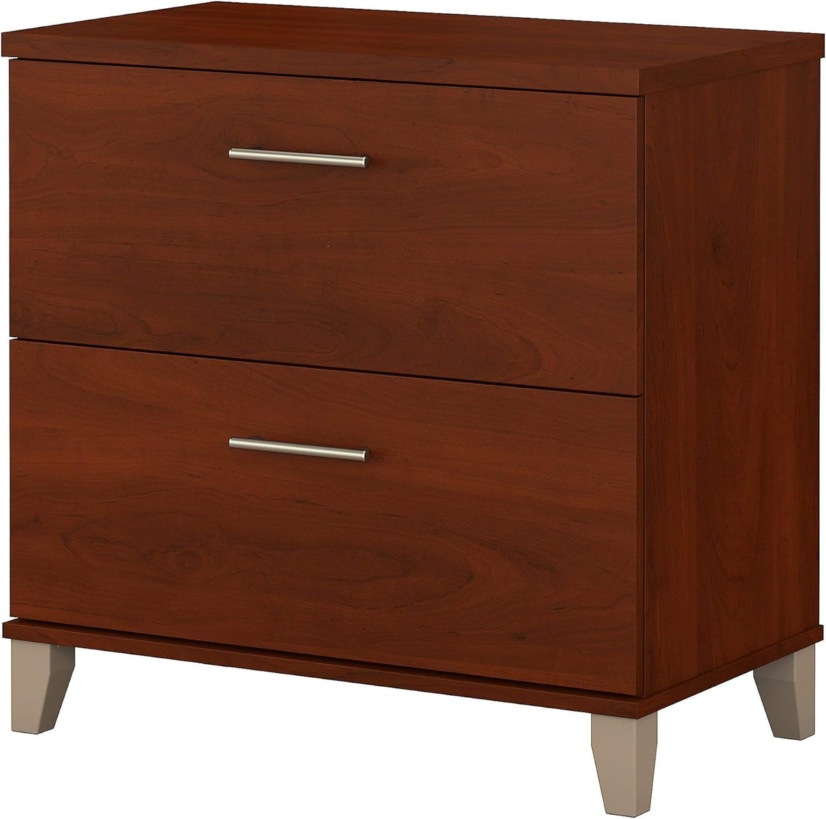 2 Drawer Lateral File Cabinet Mocha Cherry N117