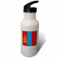 Mongolia Flag Button 21 oz Sports Water Bottle Y819724