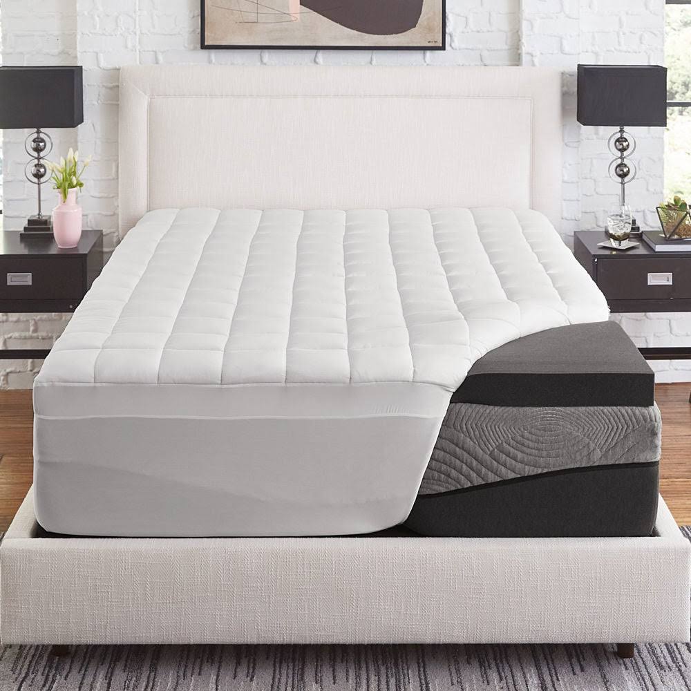 Queen 3-Inch Charcoal Memory Foam with 1.5-inch Fiber Cover D521971
