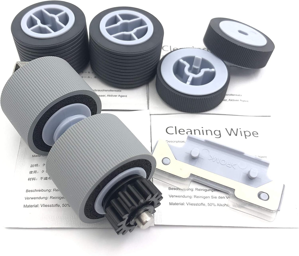 Pick Roller Set Separator Roller Set Brake Roller Separation Pad Pack of 2 W605598