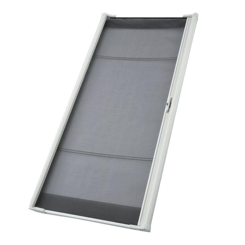 White Sliding Door Retractable Screen Door L1037