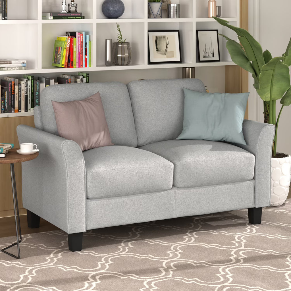 Light Gray Loveseat Sofa X652082