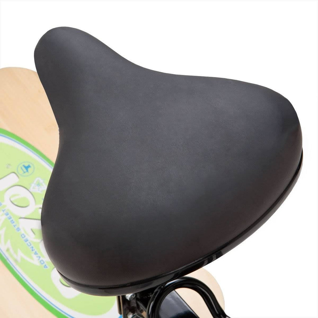 Green Electric Scooter with Seat and Rack P435788