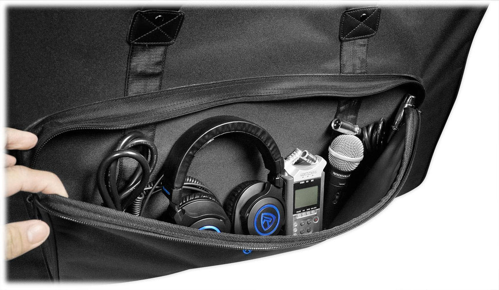 Rockville Rolling Travel Case Speaker Bag with Handle and Wheels G7579