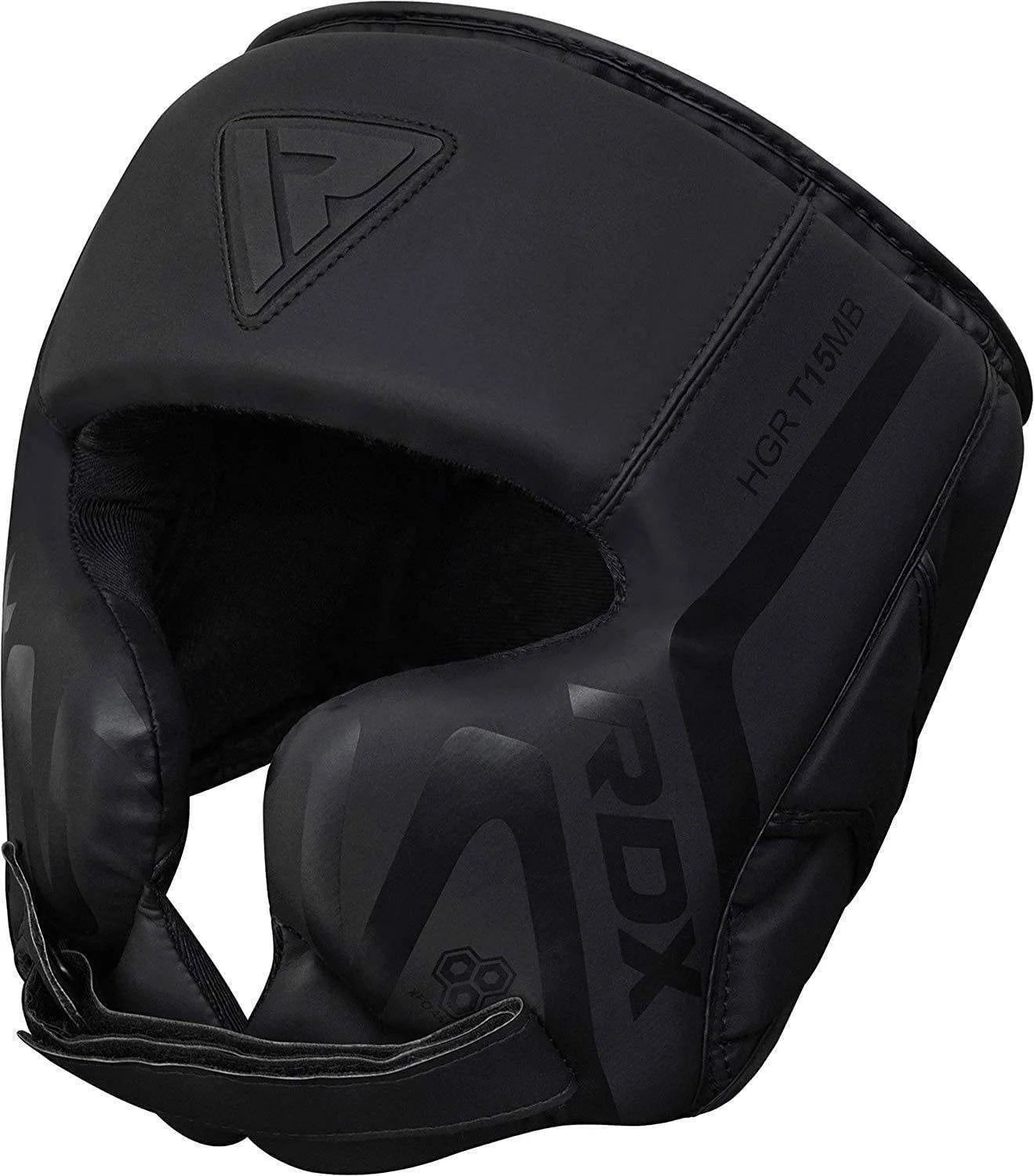 Black Padded Boxing Headgear V17632