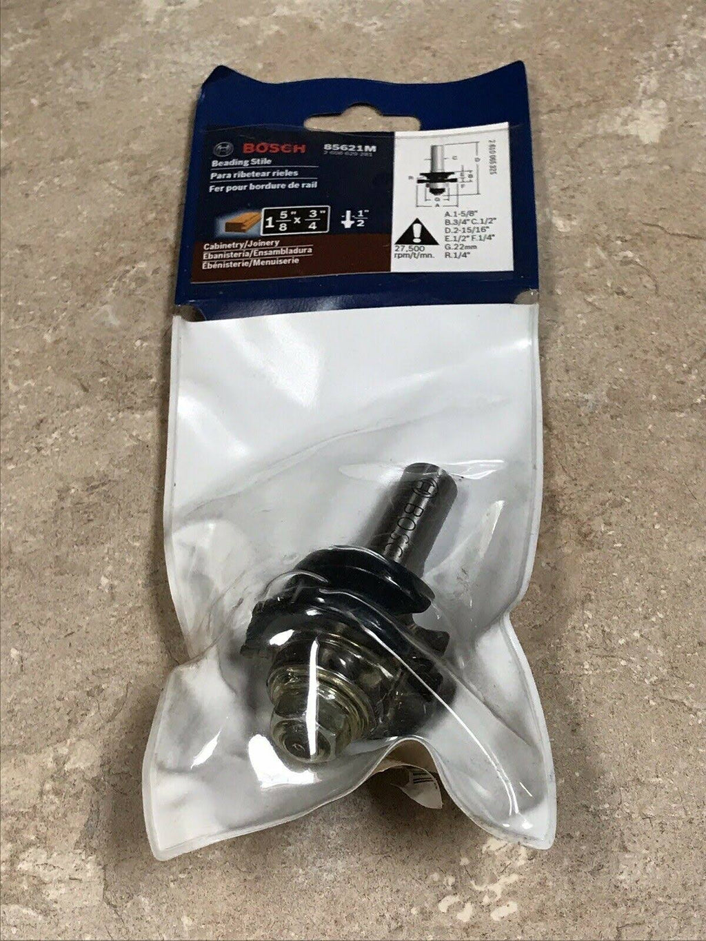 1-3/8 In. x 3/4 In. Carbide Tipped Beading Stile Bit P28344