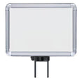 Chrome Horizontal Swivel Mount Sign Frame, 8.5 x 11 in. K676