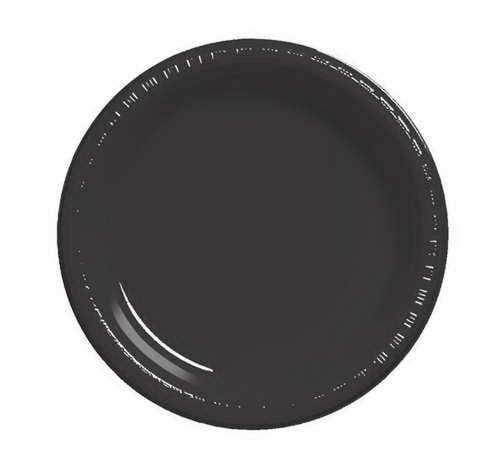 Black Velvet Plastic Banquet Plate (Case of 600) N368995