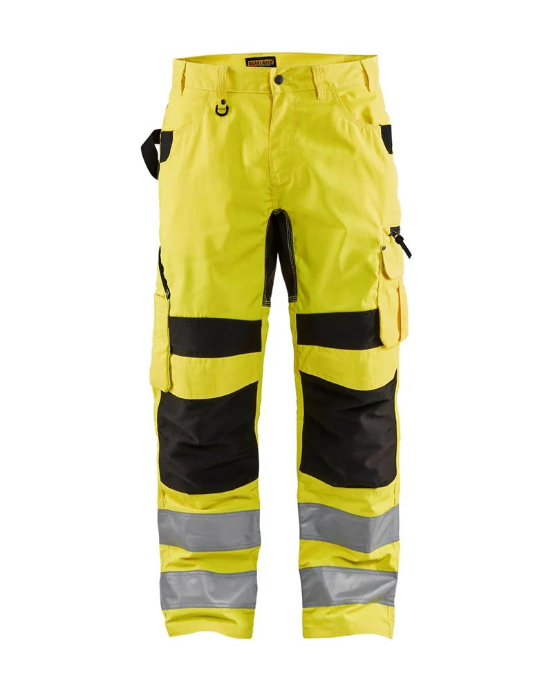 Hi-Vis Rip Stop Pant 32 28 Yellow / Black N6516