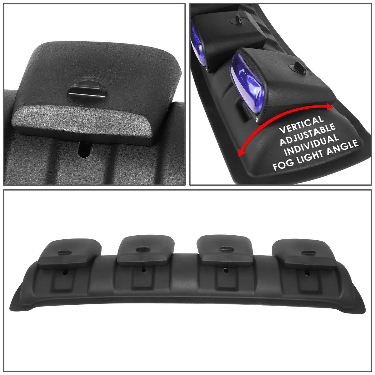 Blue Roof Top Mounted Fog Light with Wiring Harness and Switch E366024
