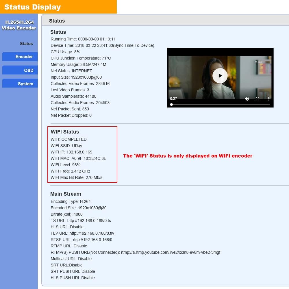 HDMI Video Encoder for Live Streaming Broadcast V318