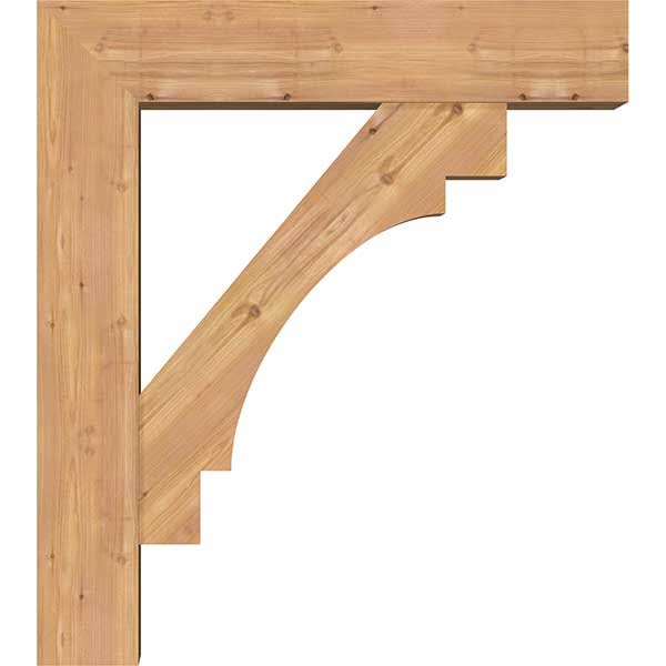 Western Red Cedar Smooth Bracket with Offset Brace Y713413