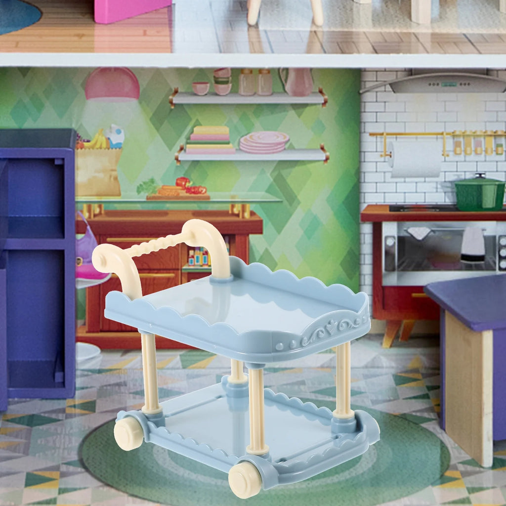 Tabletop Miniature Kitchen Cart Dollies P183