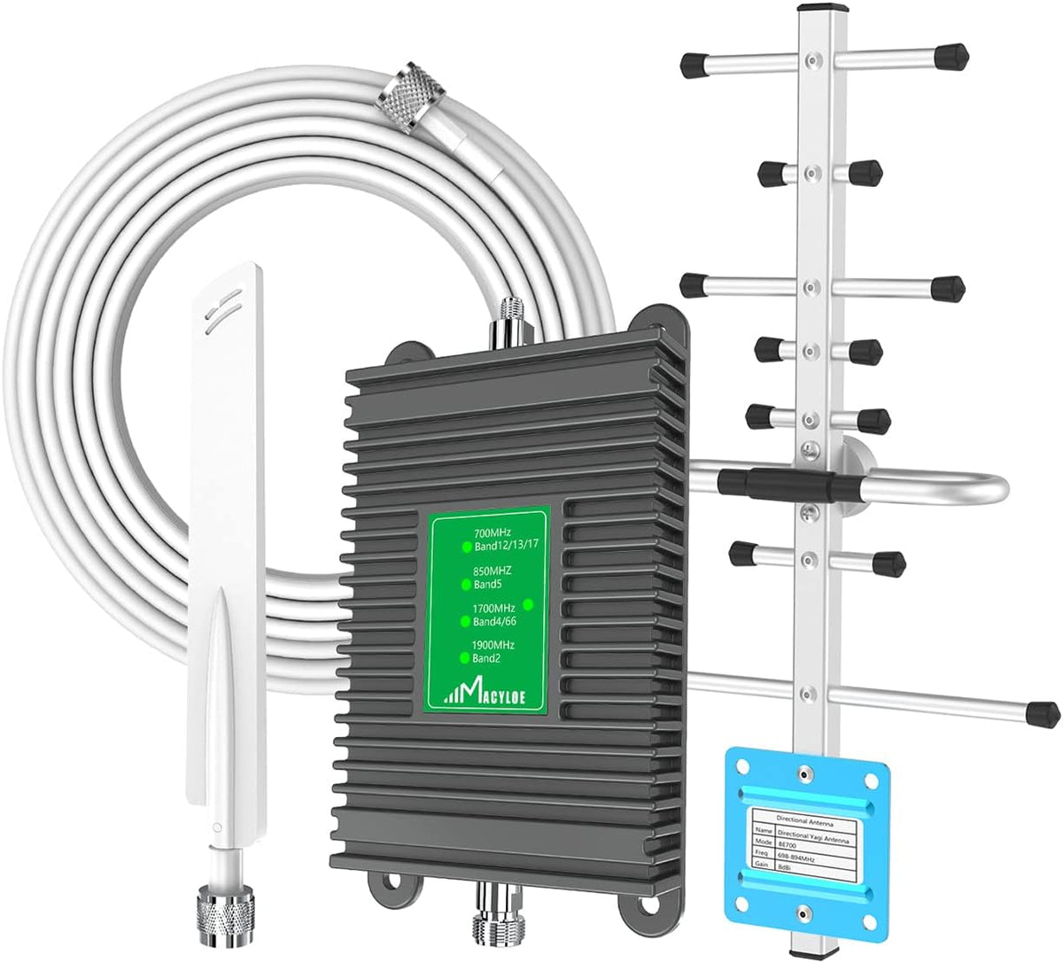Cell Phone Signal Booster for Home, 3G/4G/5G LTE, Band 2/4/5/13/12/17 L954