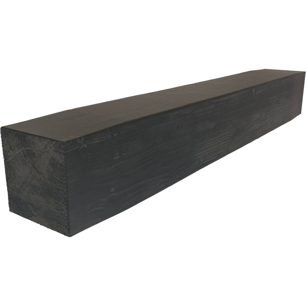 Sandblasted Faux Wood Fireplace Mantel, Aged Ash X7043