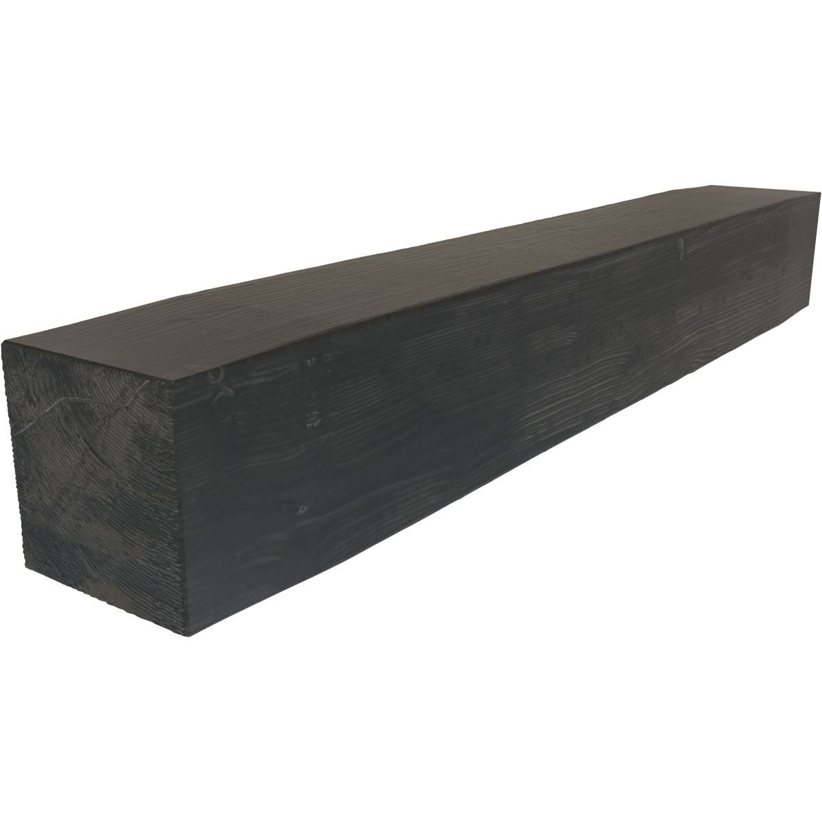 Sandblasted Faux Wood Fireplace Mantel, Aged Ash X7043