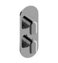 Polished Nickel Thermostatic Valve Trim Plate with Handle S1196