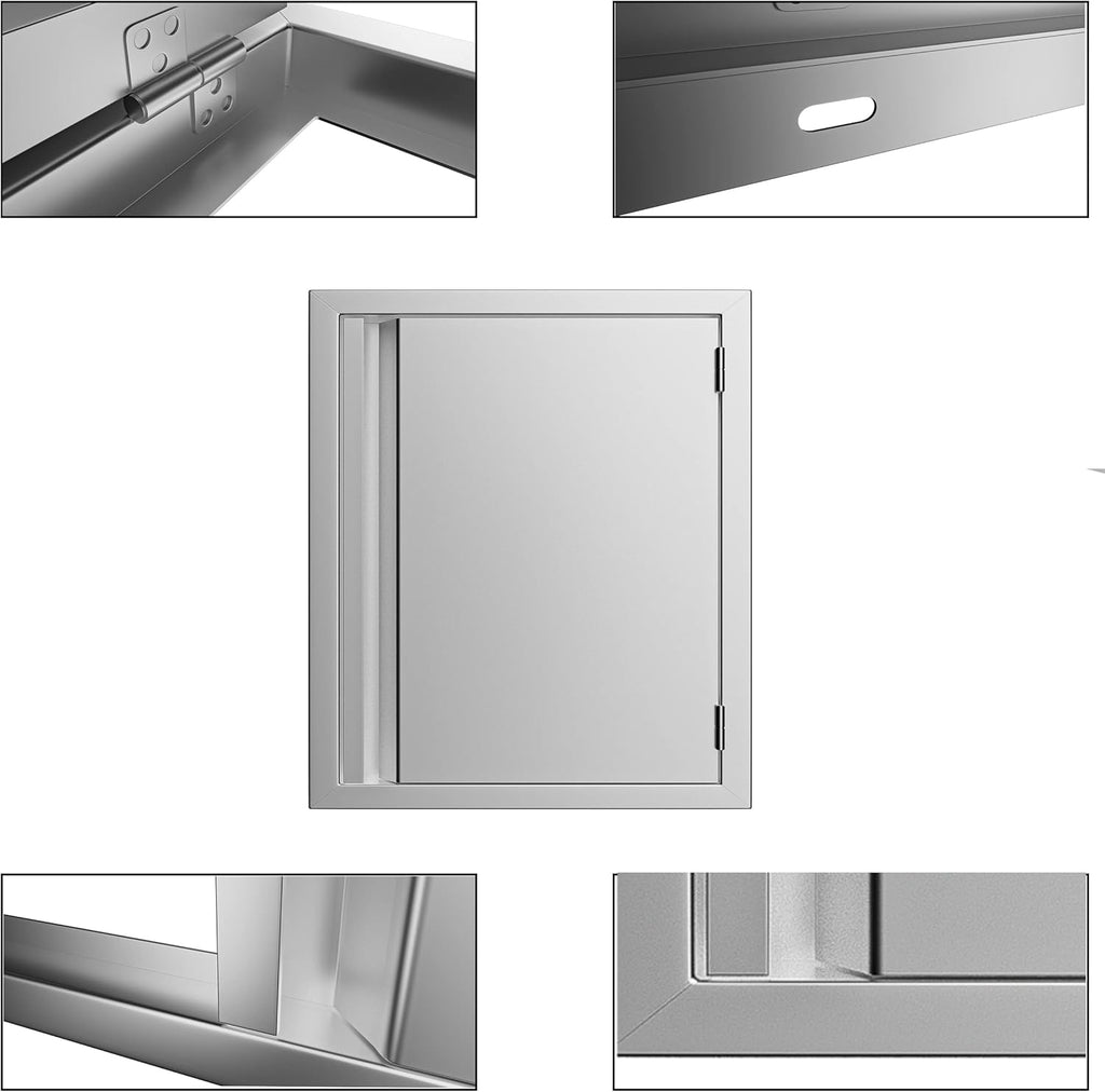 Stainless Steel BBQ Single Access Door 17W x 24H Inch R3616