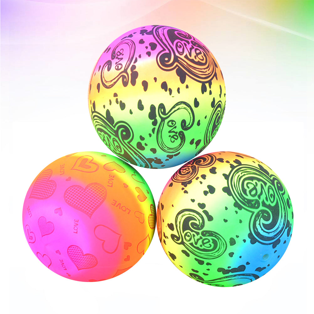 Rainbow Inflatable Beach Volleyball Toys 3pcs U918