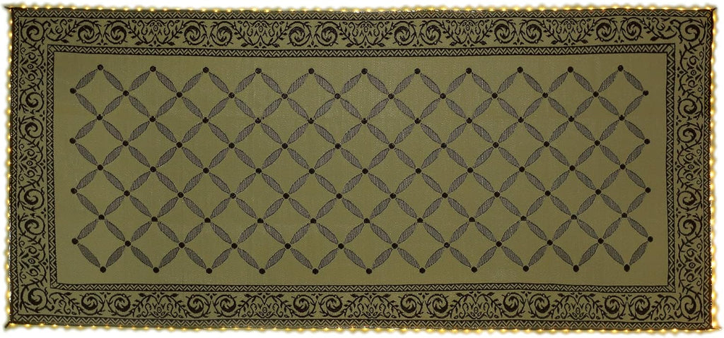 LED Illuminated Patio Mat Brown/Beige T978