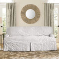 White T-Cushion Sofa Slipcover X946